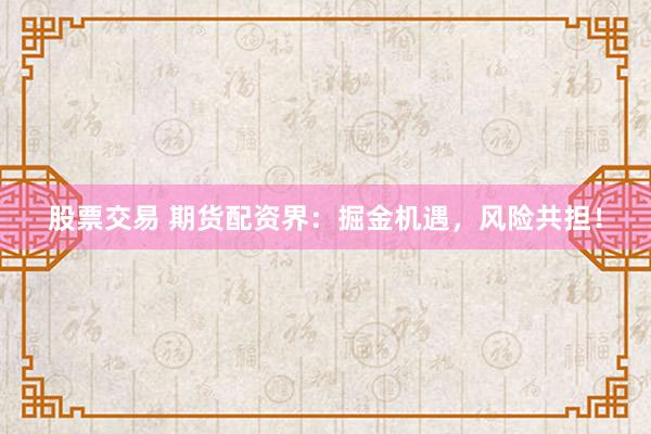 股票交易 期货配资界：掘金机遇，风险共担！